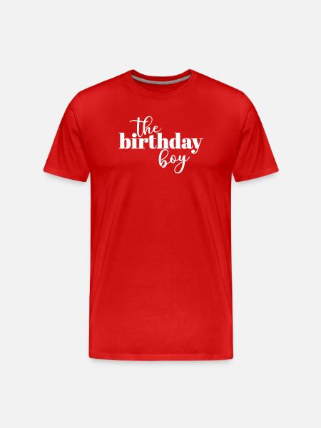 The Birthday Boy - Men's Premium Organic T-Shirt - red