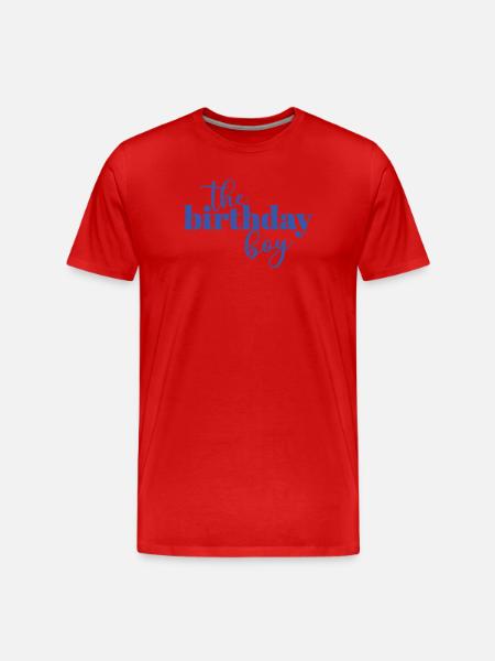 The Birthday Boy - Men's Premium Organic T-Shirt - red