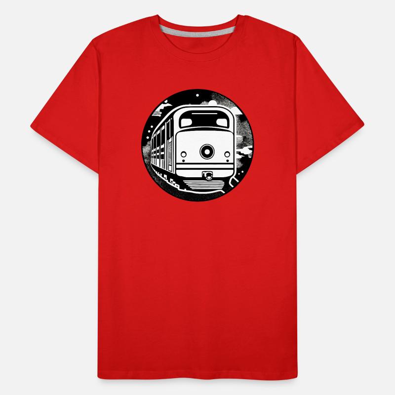 Locomotive, train, chemin de fer T-shirt bio Premium Homme