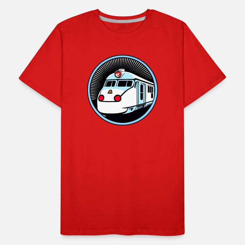 Train, locomotive, chemin de fer T-shirt bio Premium Homme