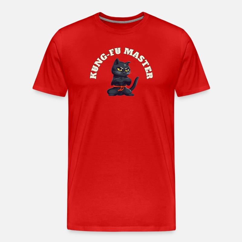 Kung Fu Master - Männer Premium Bio T-Shirt - Rot