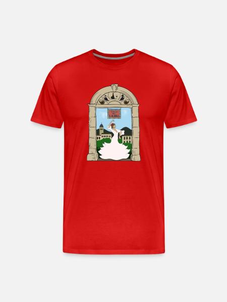 Calle del Laurel - Men's Premium Organic T-Shirt - red