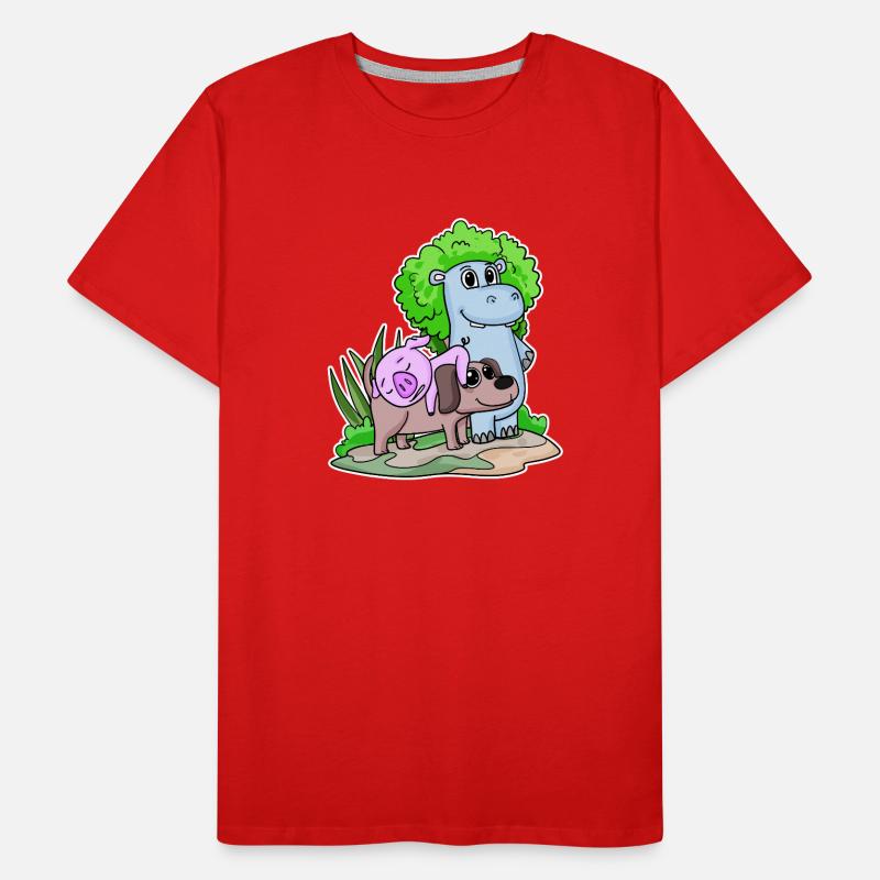 Cute animals Men's Premium Organic T-Shirt