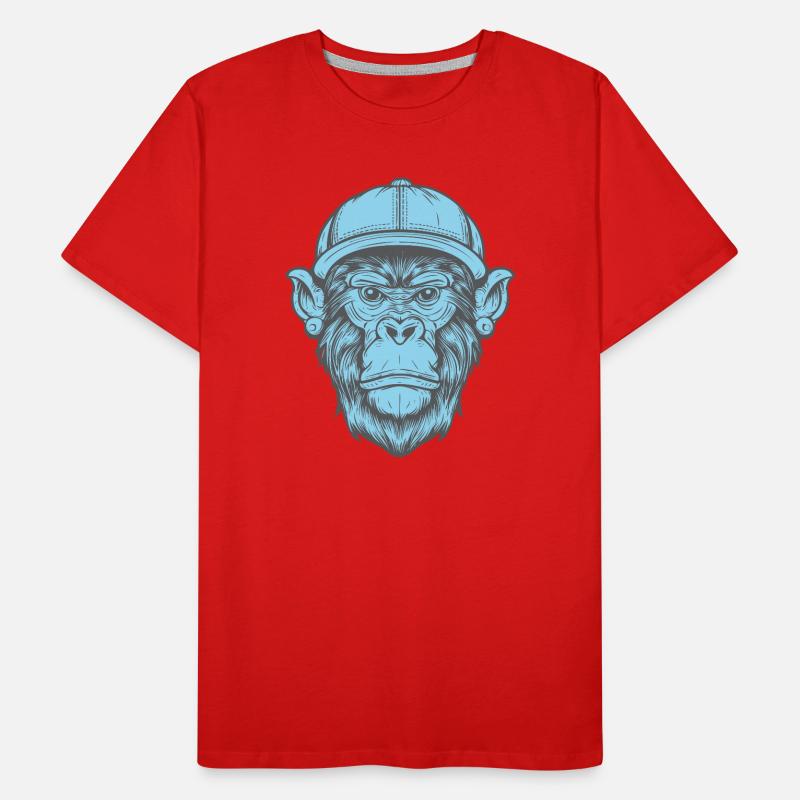 Funky Affe Männer Premium Bio T-Shirt