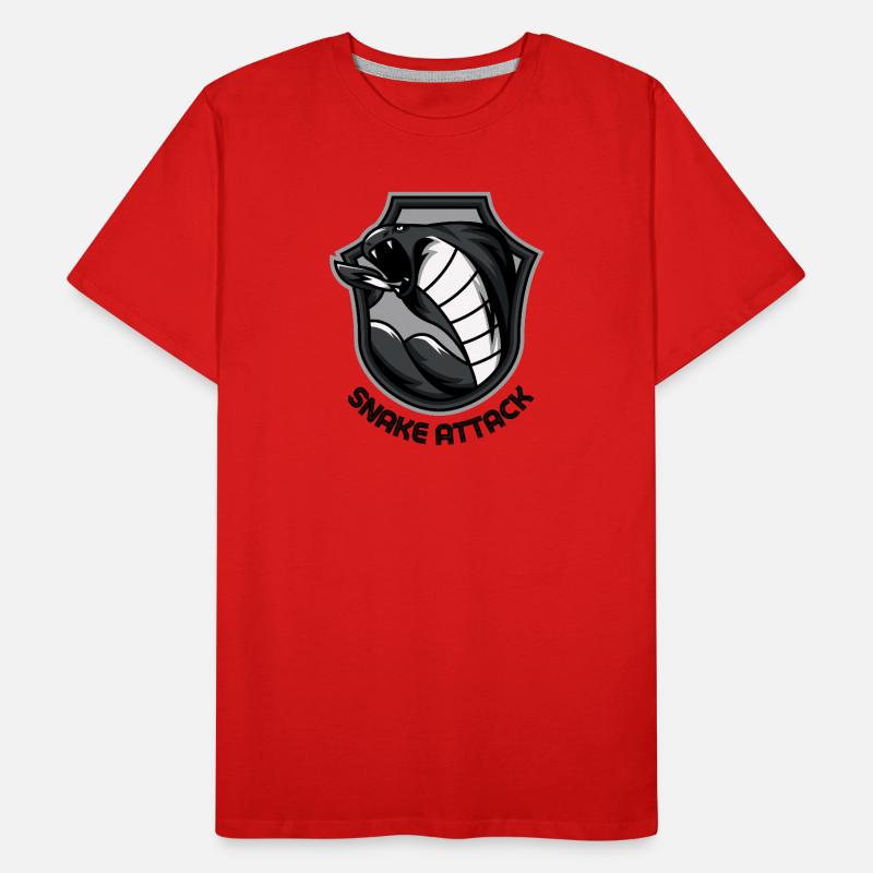 SNAKE ATTACK Men's Premium Organic T-Shirt