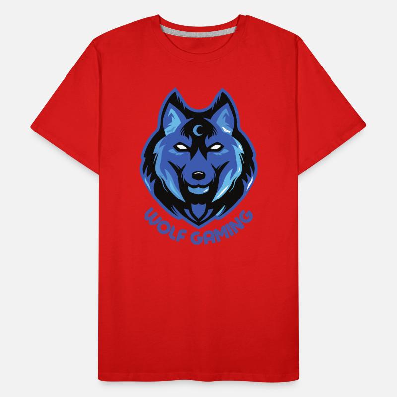 WOLF GAMING Männer Premium Bio T-Shirt