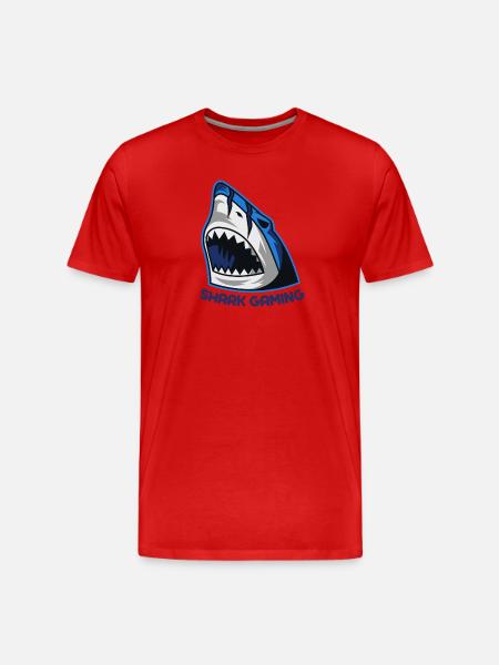 SHARK GAMING - Men's Premium Organic T-Shirt - red