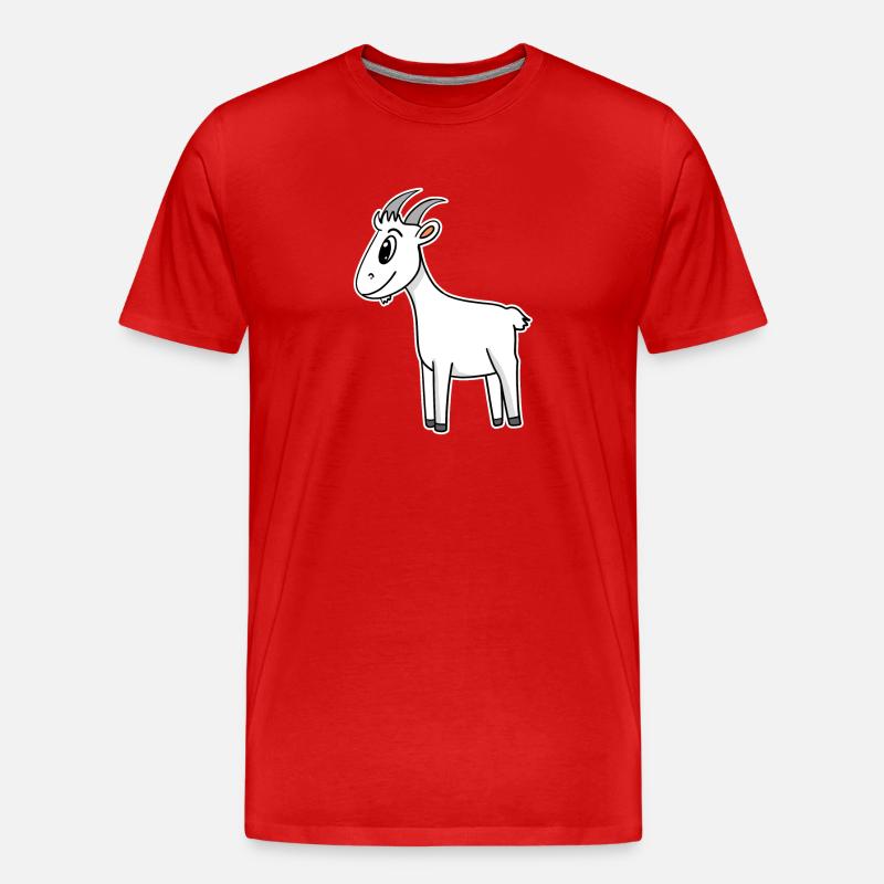 Chèvre Chèvre Chèvre - T-shirt bio Premium Homme - rouge