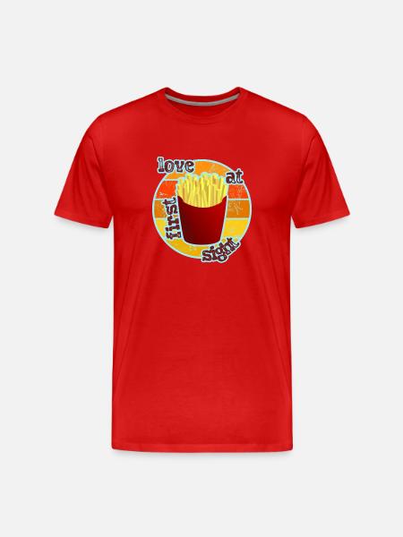 Pommes - Frites - T-shirt bio Premium Homme - rouge