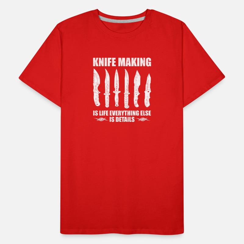 Knife Making Messerschärfer Design Männer Premium Bio T-Shirt