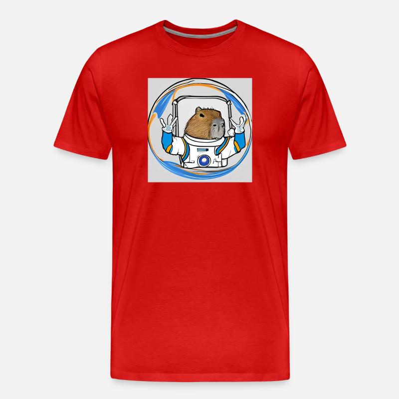 Astro Kappen - Männer Premium Bio T-Shirt - Rot