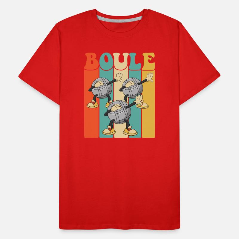 Boules de boule pour Bouler Boccia Jeu Botcha Boule T-shirt bio Premium Homme