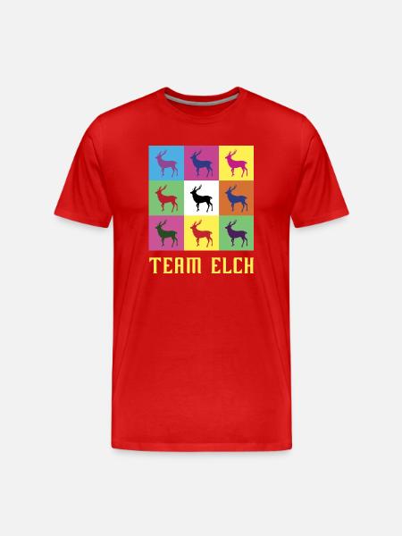 Équipe Elk - T-shirt bio Premium Homme - rouge