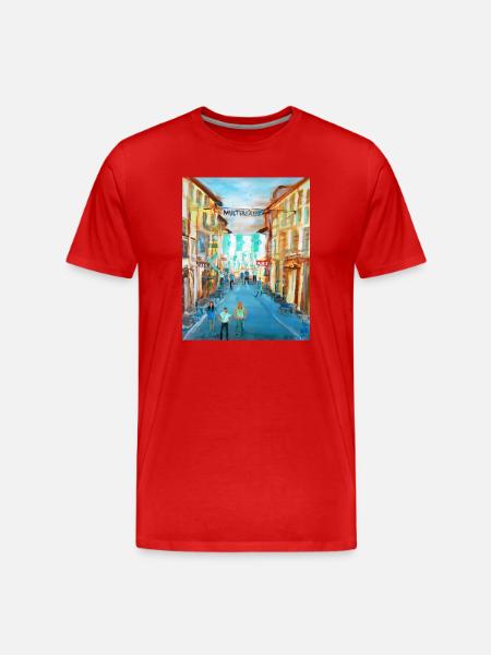 Multergasse - Men's Premium Organic T-Shirt - red