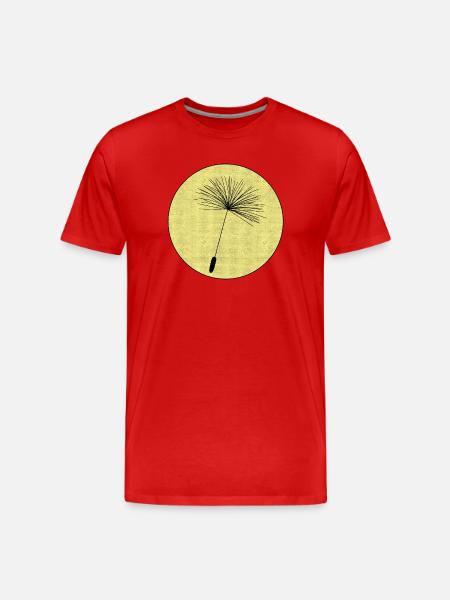Dandelion seeds - Men's Premium Organic T-Shirt - red