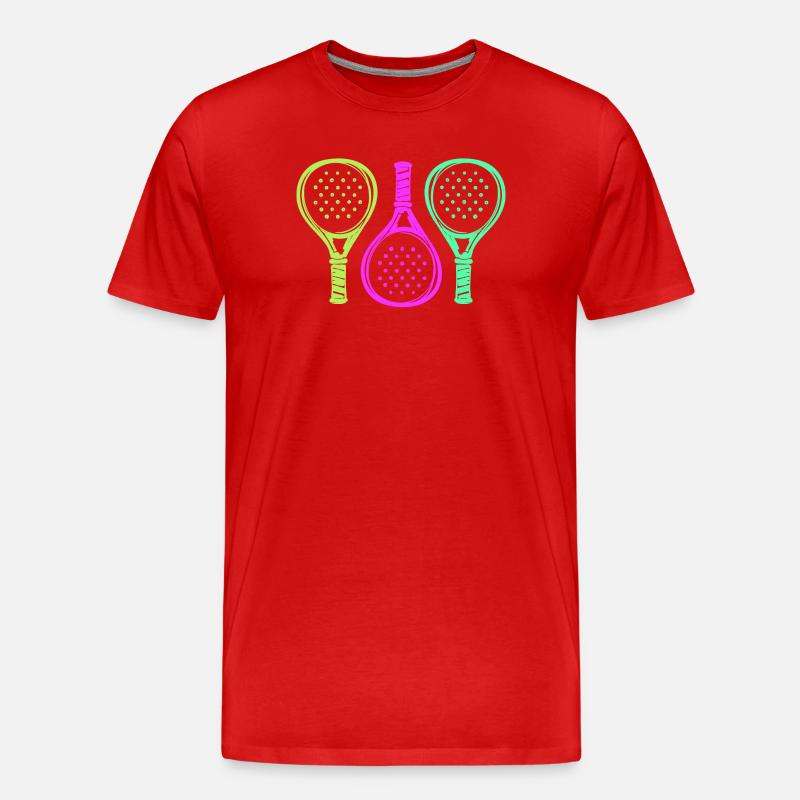 Padel Racket Setback Player Padel Game - Men's Premium Organic T-Shirt - red