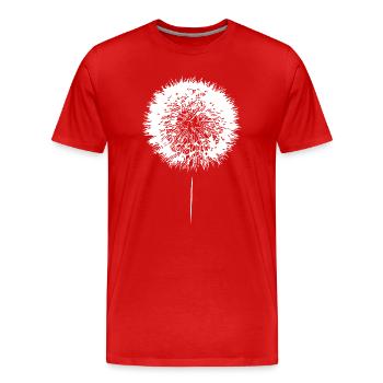 Dandelion Dandelion Seeds - Men's Premium Organic T-Shirt - red - Front - Damien (186cm)