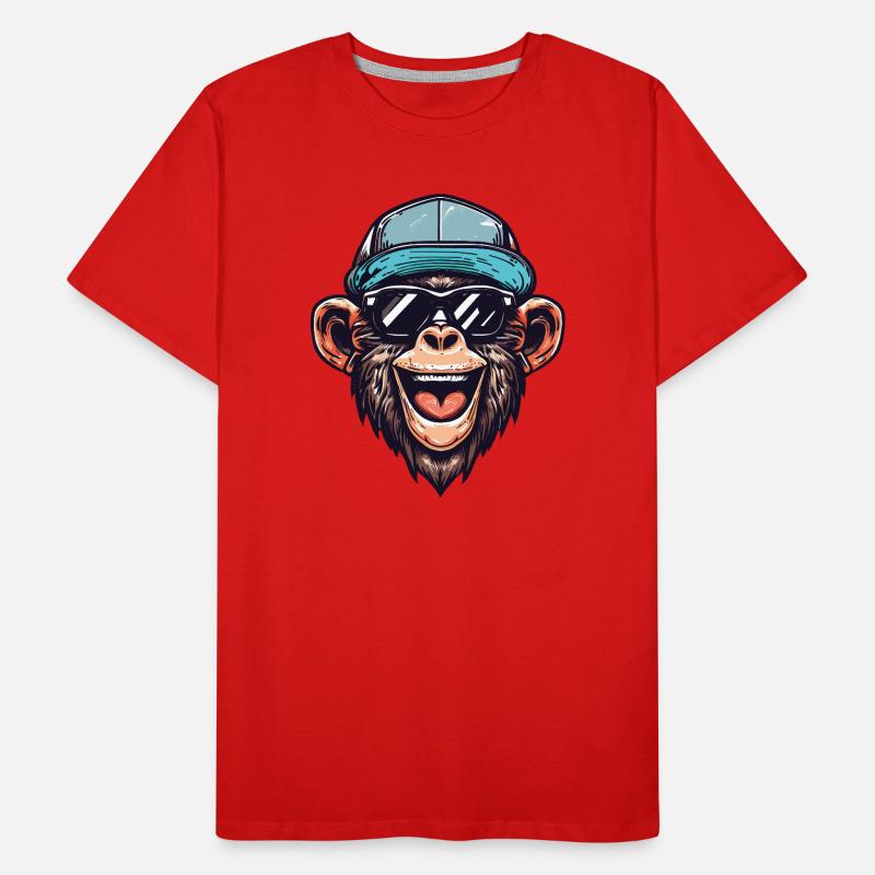 Lustiger Affe Männer Premium Bio T-Shirt