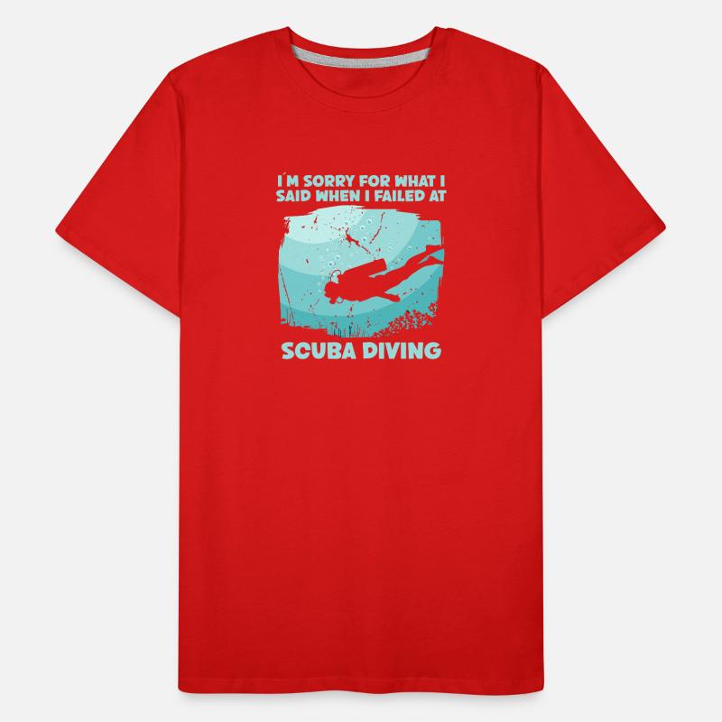 Scuba Diver Ozean Taucher Männer Premium Bio T-Shirt