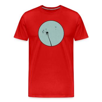 Pissenlit - T-shirt bio Premium Homme - rouge - Devant - Damien (186cm)
