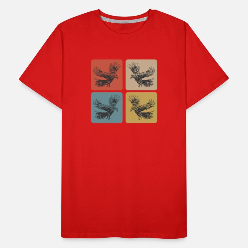 Design de corbeau T-shirt bio Premium Homme