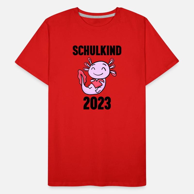 Schuldkind Einschulung 2023 Männer Premium Bio T-Shirt