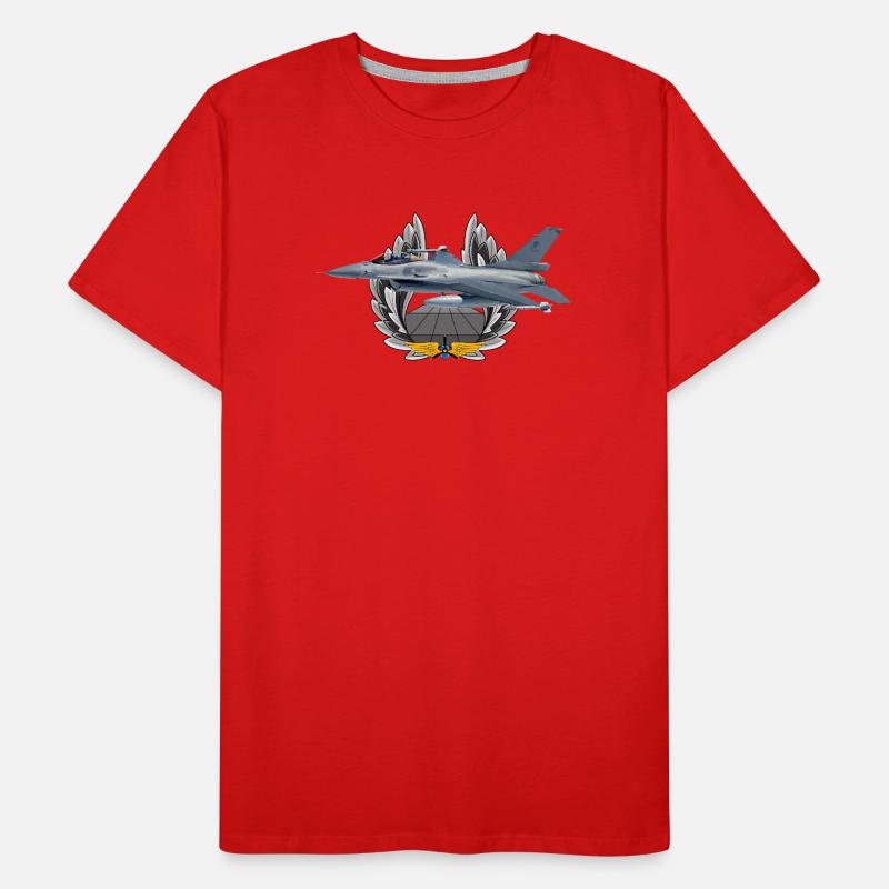 F-16 Fighting Falcon Männer Premium Bio T-Shirt