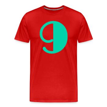9. HAPPY BIRTHDAY. HAPPY BIRTHDAY - Men's Premium Organic T-Shirt - red - Front - Damien (186cm)