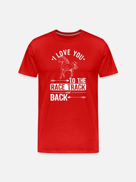 conception de chevaux de course - T-shirt bio Premium Homme - rouge