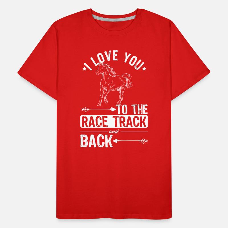 conception de chevaux de course T-shirt bio Premium Homme