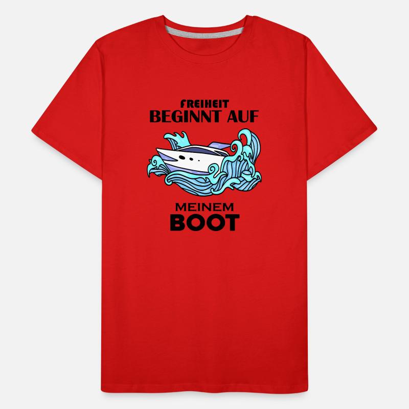 Boote Motorboot Männer Premium Bio T-Shirt