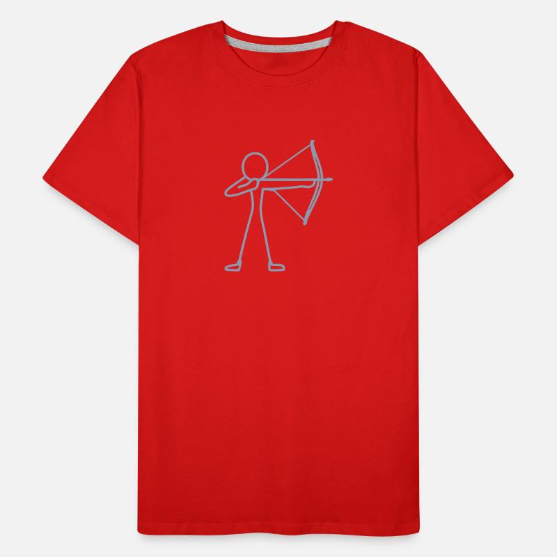 Archer à l’arc à l’arc à l’arc T-shirt bio Premium Homme