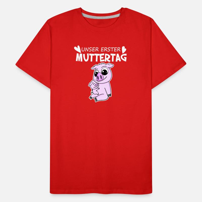 Muttertag - erster Muttertag Geschenk Männer Premium Bio T-Shirt