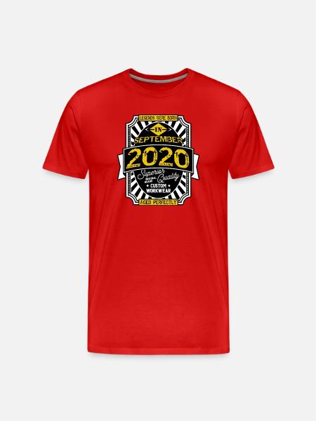 2020 SEPTEMBER - Men's Premium Organic T-Shirt - red