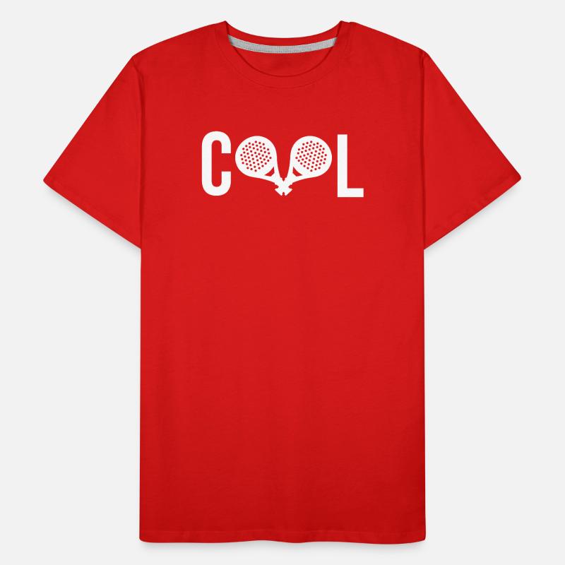 Padelspiel Padel Schläger Spieler Cooler Spruch Männer Premium Bio T-Shirt