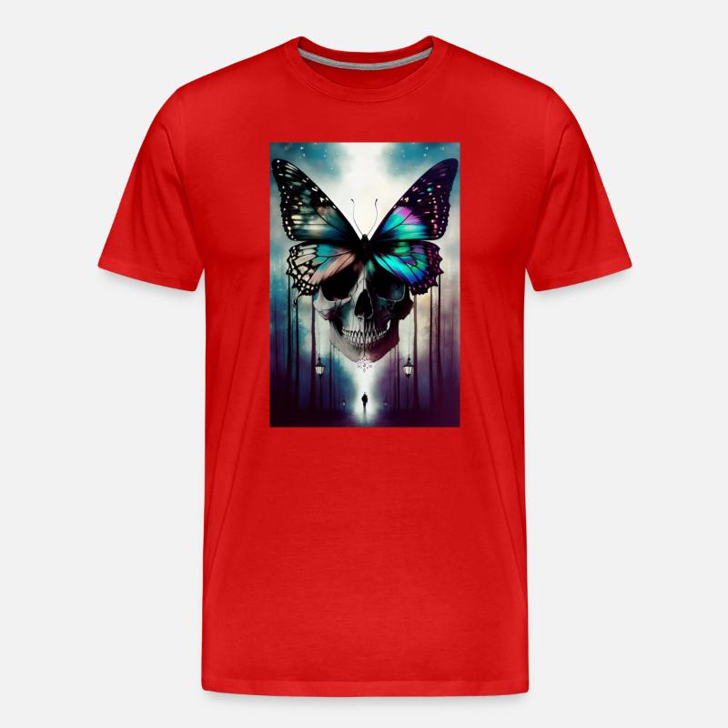 Thriller-Cover - Männer Premium Bio T-Shirt - Rot