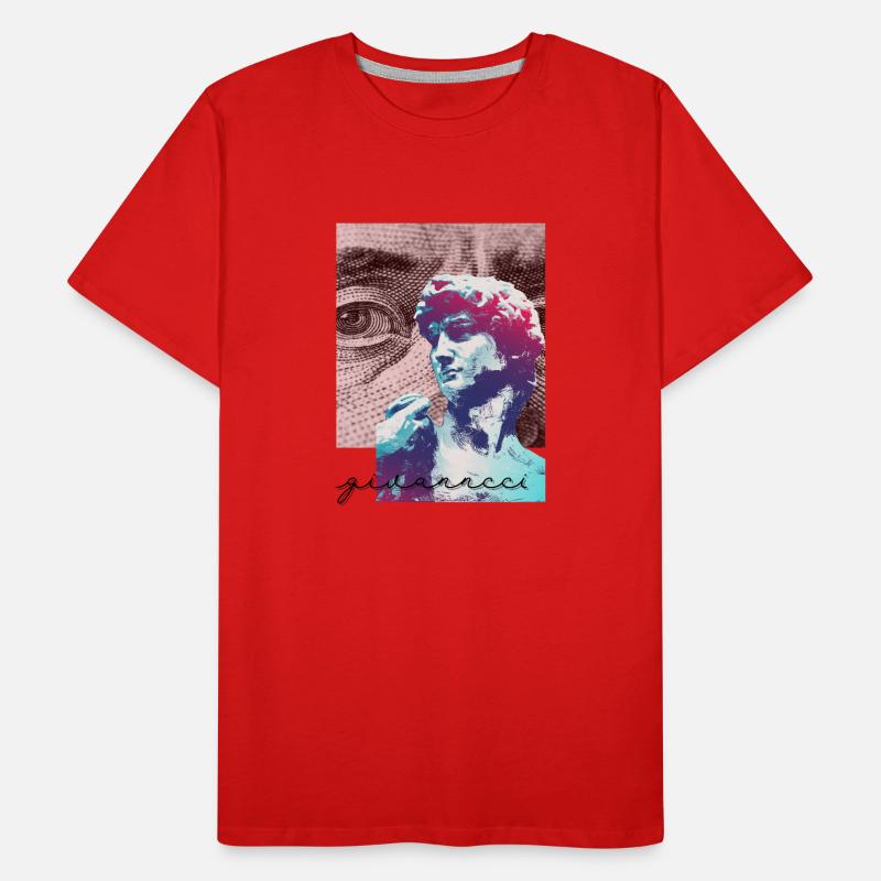 Jeu de couleur David Pop Art T-shirt bio Premium Homme