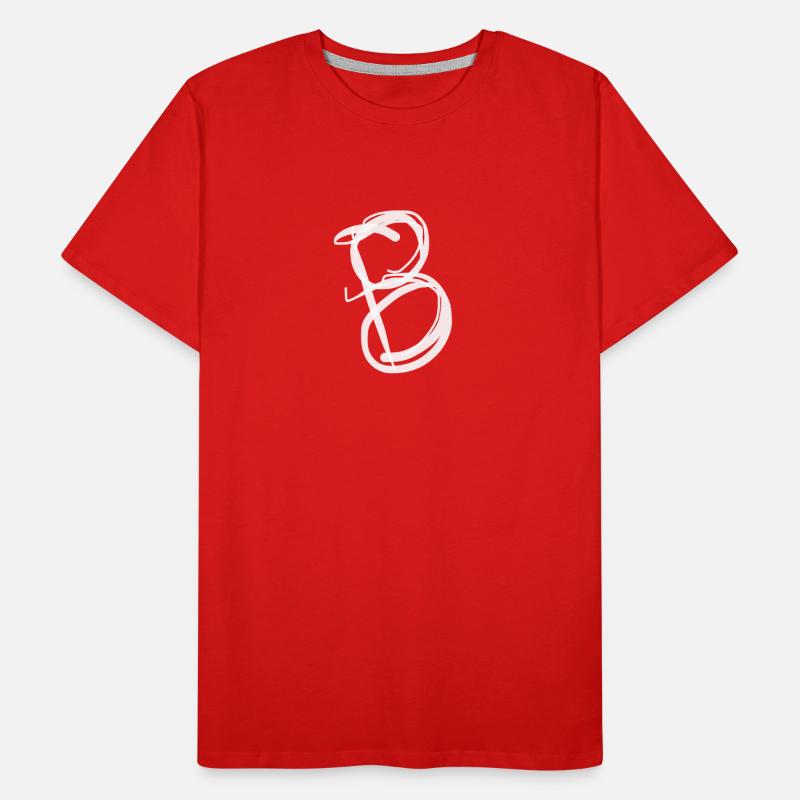 Anfangsbuchstabe B: Boris, Berta, Bertha, Ben Männer Premium Bio T-Shirt