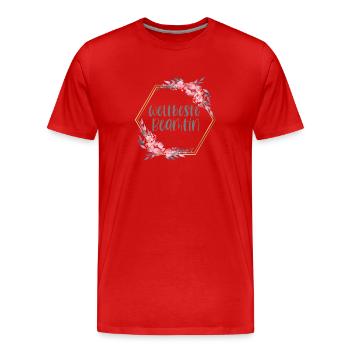 Weltbeste Beamtin Amt Beruf Geschenk - Männer Premium Bio T-Shirt - Rot - Vorne - Damien (186cm)