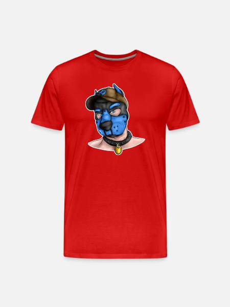 PupBlue - T-shirt bio Premium Homme - rouge