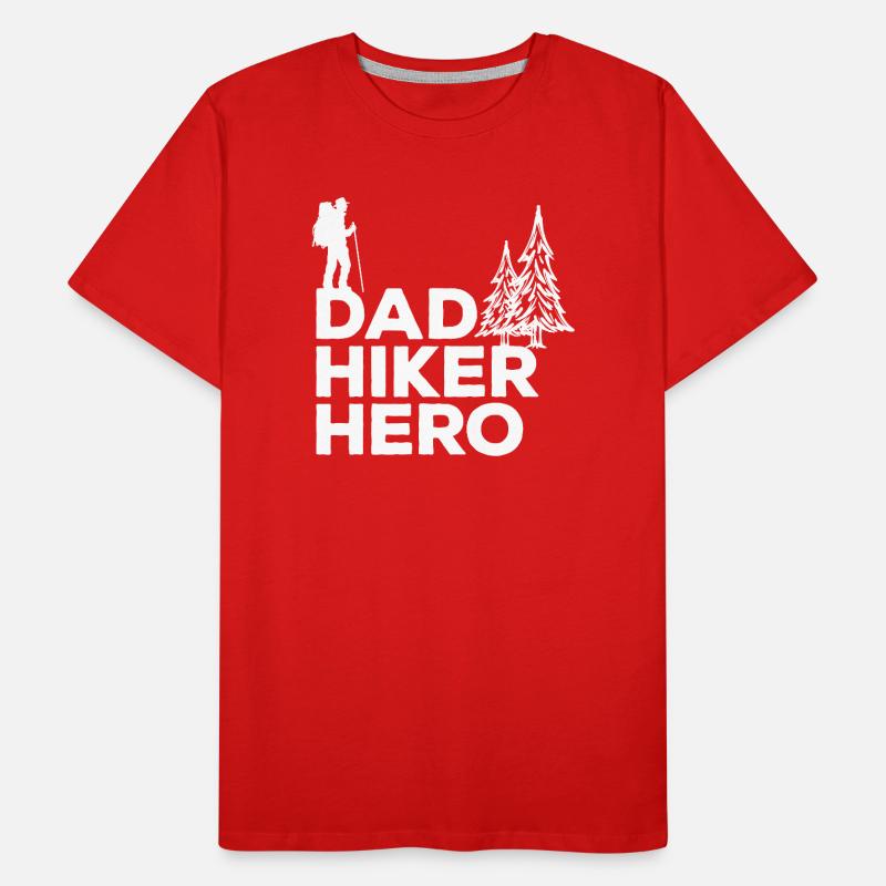 Expérience de la nature Itinéraires de randonnée Déclaration Randonnée T-shirt bio Premium Homme