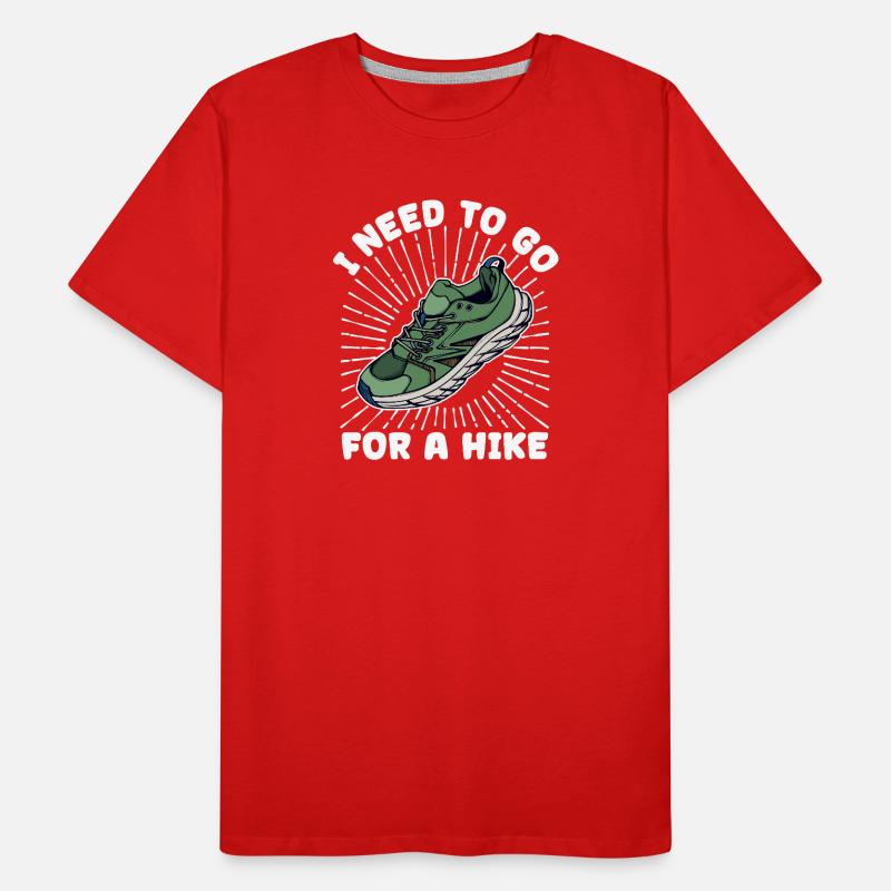 Hike Hiking Statement Mountain Hiking Hikers Men's Premium Organic T-Shirt