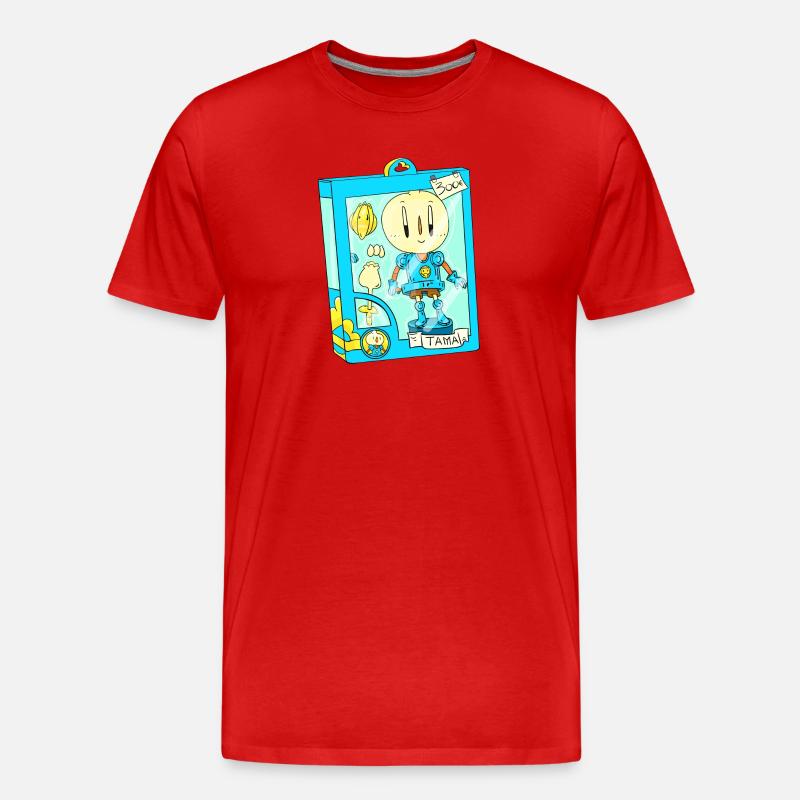 Zwiebel-Actionfigur - Männer Premium Bio T-Shirt - Rot