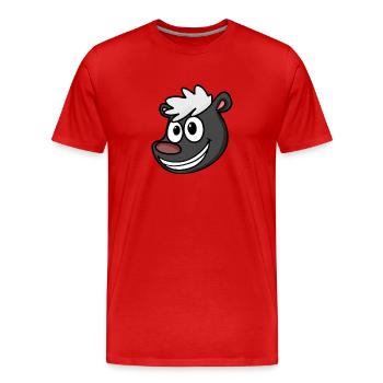 Skunk - Men's Premium Organic T-Shirt - red - Front - Damien (186cm)