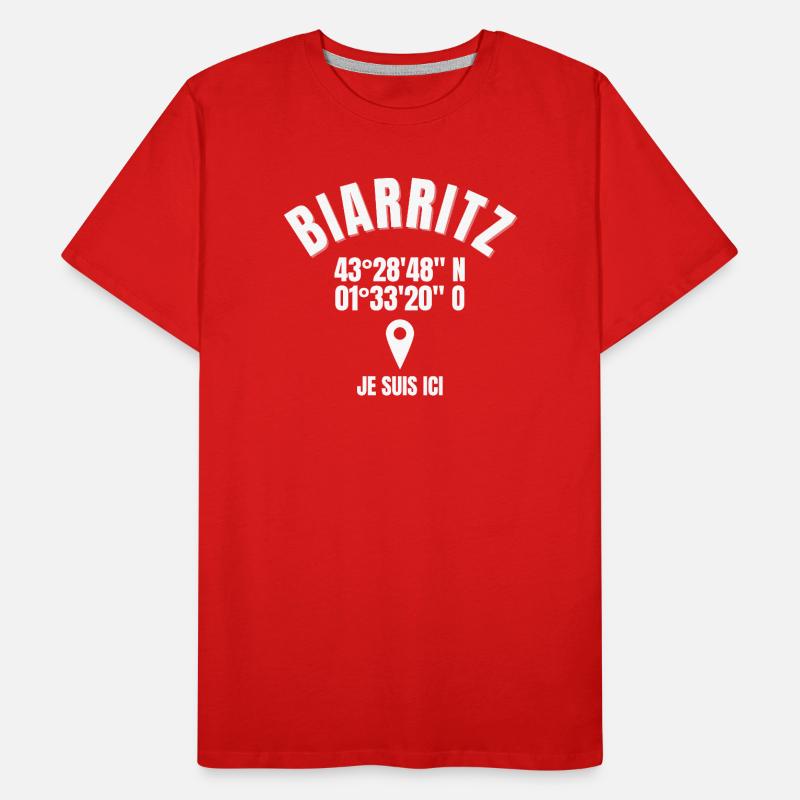Biarritz, Basque, Basque Country Men's Premium Organic T-Shirt