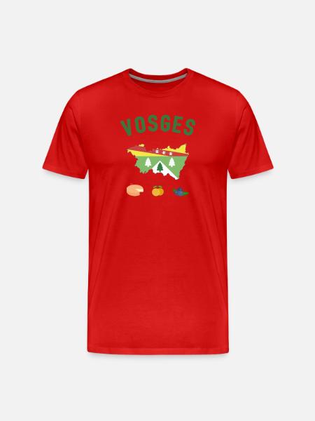 Vosges - Men's Premium Organic T-Shirt - red