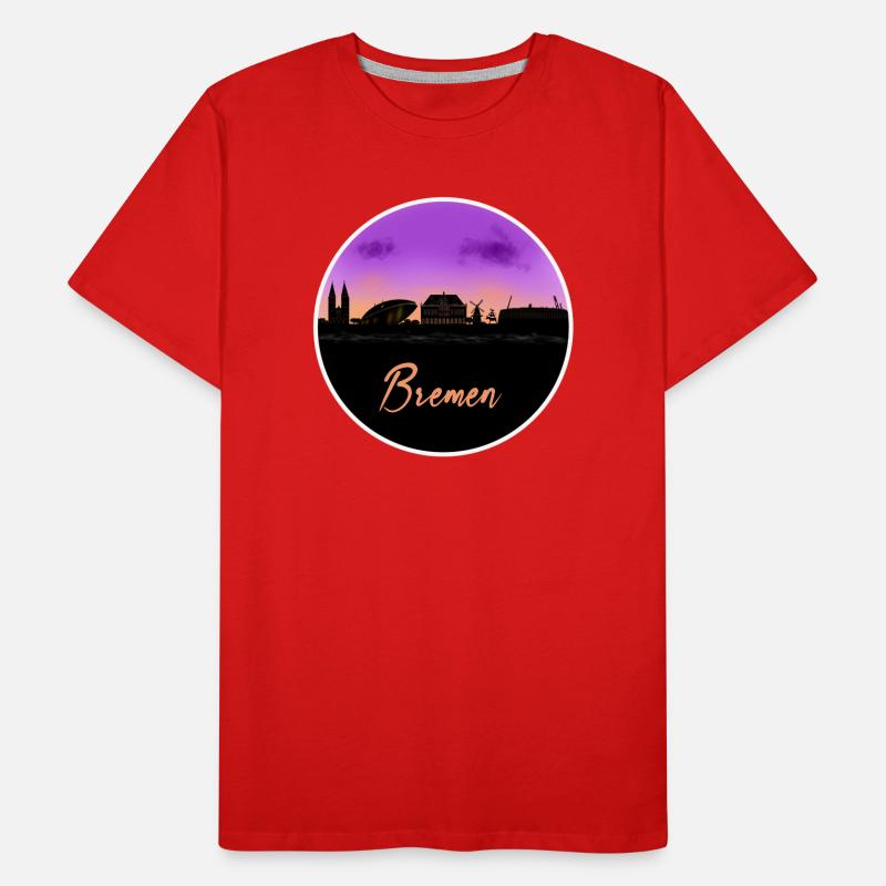 Bremen Fine Skyline Men's Premium Organic T-Shirt