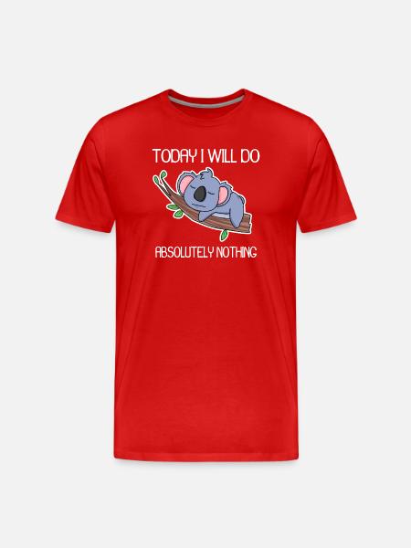 Funny saying, funny sayings - Men's Premium Organic T-Shirt - red