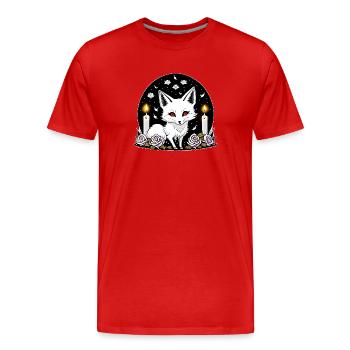 Gothic Fuchs - Männer Premium Bio T-Shirt - Rot - Vorne - Damien (186cm)