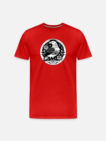 Goth Crow - Men's Premium Organic T-Shirt - red